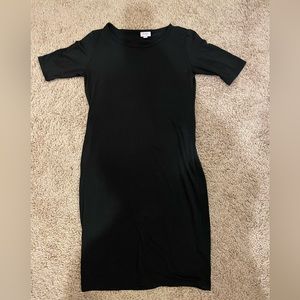 Lularoe Noir Black Julia Dress Womens Medium